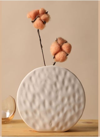 Modern Textured Round Ceramic Flower Vase For Home Decor - pzsku/Z8D4C2A2AB95EC2D409A1Z/45/_/1694668842/c18535da-fcd9-4a83-8e92-7238598877db