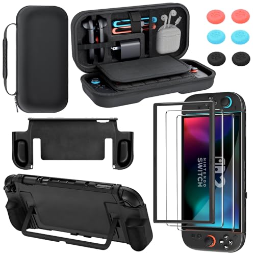 Haikun High-end Quality Upgrade Large Capacity Travel Carrying switch 2 case for Nintendo Switch 2 Accessories and Console 2025, with switch 2 Grip Protective Case Cover and Joycon Thumb Grip - Image 1