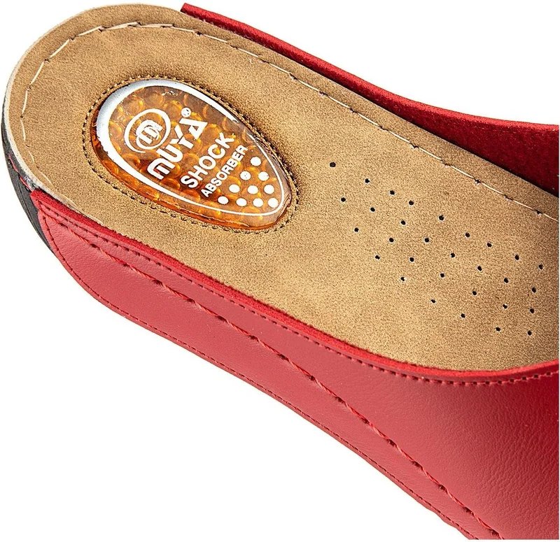 مويا Orthopedix Wound Anatomical Heel Spur Gel Supported Velcro Women's Slippers 32251