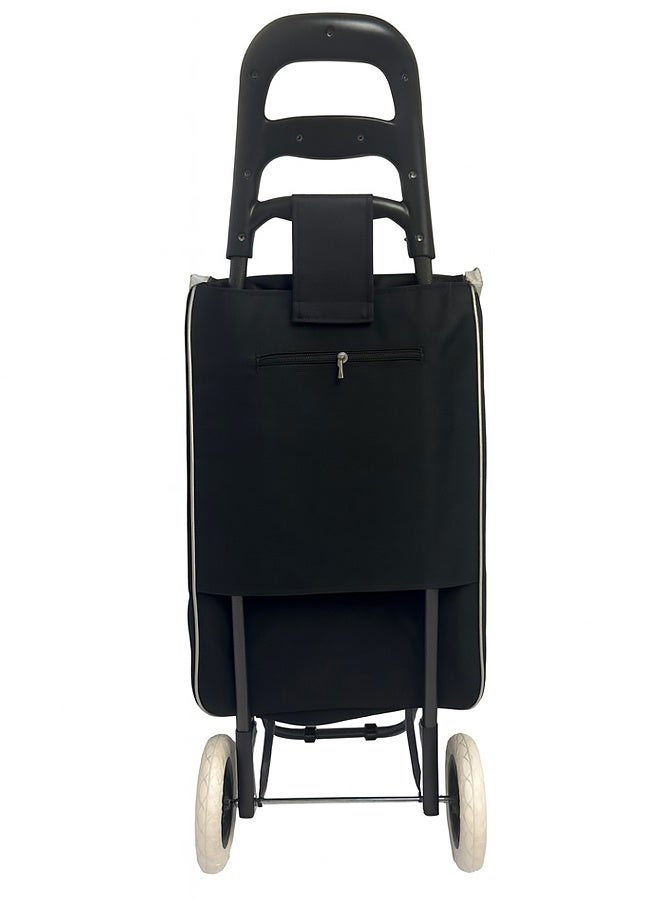 إيه جي دي عربة تسوق عصرية قابلة للطي، بعجلات سلسلة، وسعة كبيرة، مثالية للتسوق والحدائق والرحلات - Image 5