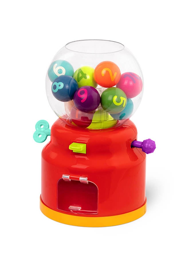 BATTAT Gumball Dispenser Toy with Numbers & Colours, Mini Vending Machine Toy, Pre School Toys, Best Gift Toys for Babies & Toddlers - Image 1