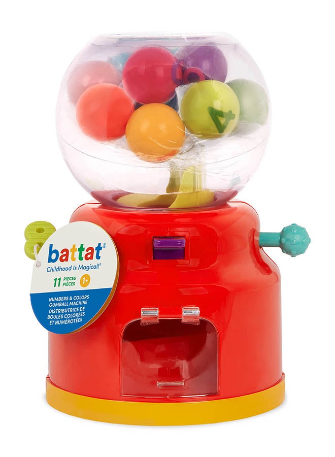 BATTAT Gumball Dispenser Toy with Numbers & Colours, Mini Vending Machine Toy, Pre School Toys, Best Gift Toys for Babies & Toddlers - Image 4