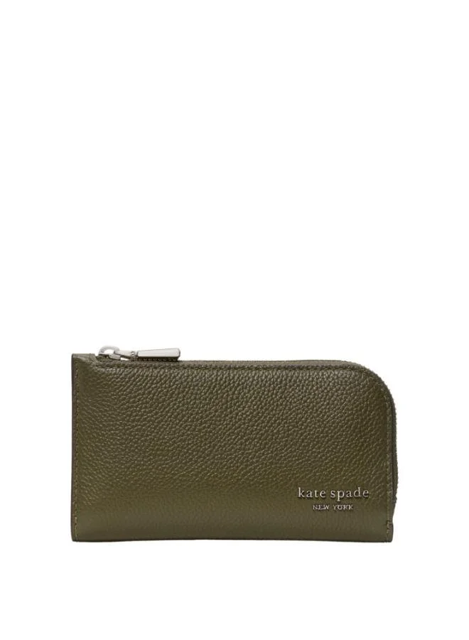Kate Spade Devin Pebbled Leather Small Slim Bifold Wallet