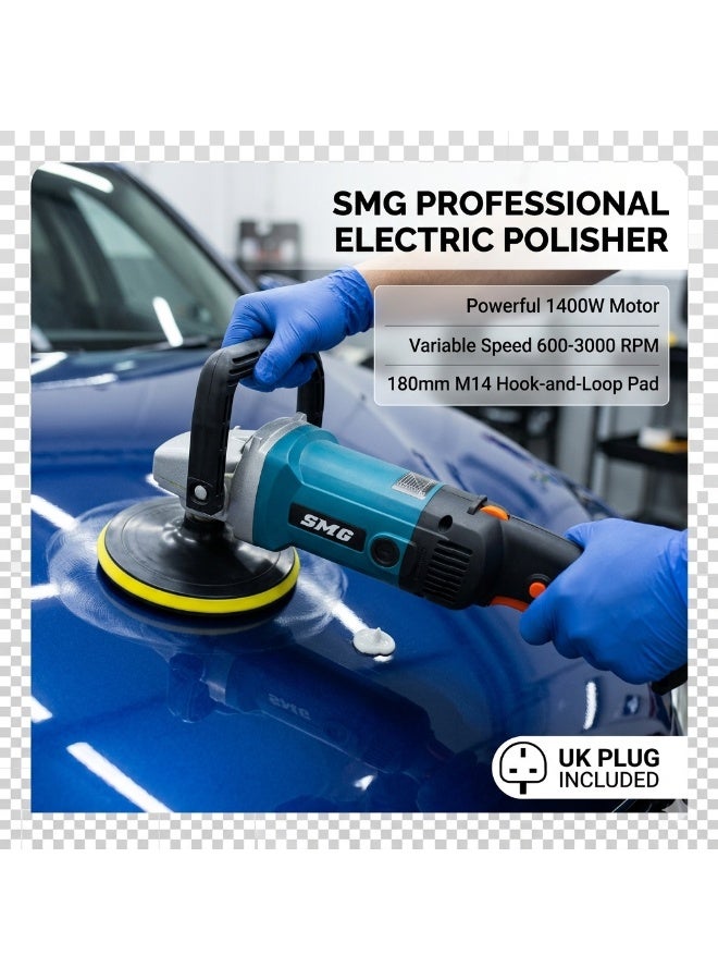 SMG 7-Inch Polisher with Variable Speed – 1200W, 600-3500 RPM - Image 3