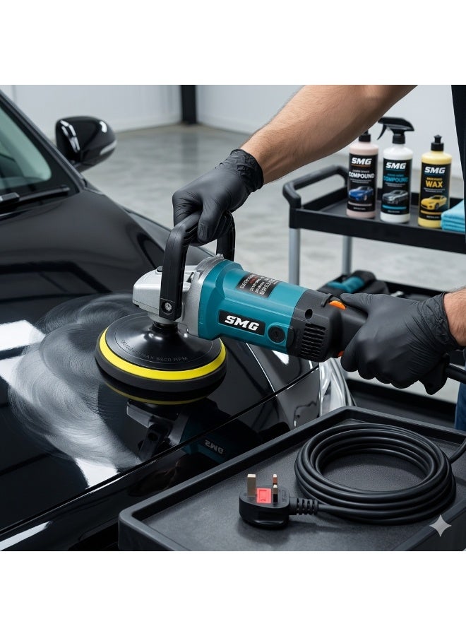 SMG 7-Inch Polisher with Variable Speed – 1200W, 600-3500 RPM - Image 2