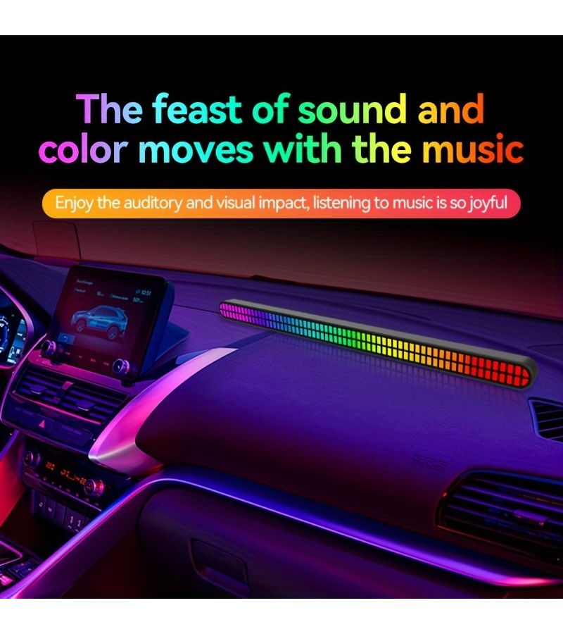R 004 RGB Multicolor LED Music Sync Light USB Rechargeable Decorative Lamp for KTV DJ Parties and Festive Atmosphere - Image 3