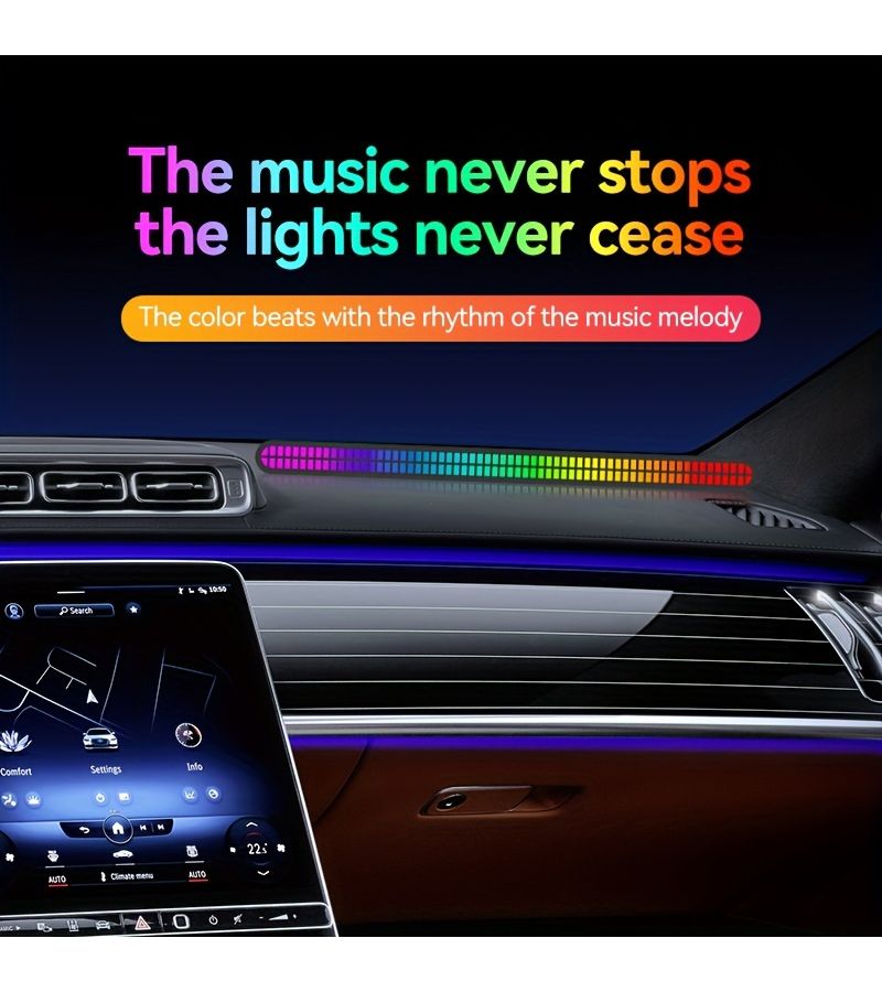 R 004 RGB Multicolor LED Music Sync Light USB Rechargeable Decorative Lamp for KTV DJ Parties and Festive Atmosphere - Image 4