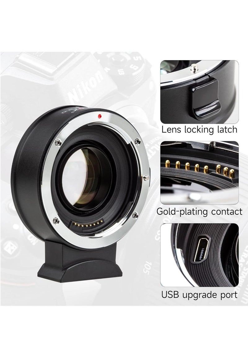 فيلتروكس EF-Z2 Autofocus Speed Booster Adapter Camera  - Image 2
