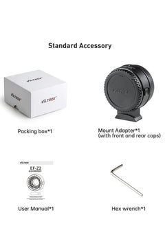 VILTROX EF-Z2 Autofocus Speed Booster Adapter Camera  - Image 5