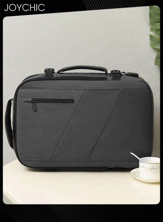 Joychic Business Travel Laptop Backpack Anti Theft Slim Durable Computer Backpack with USB Charging Port Water Resistant College School Bag for Men Fits 15.6 Inch Grey - Image 2