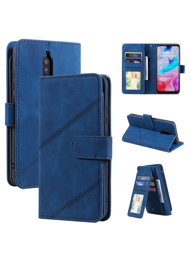 The Bros Case For Xiaomi Redmi 8 Skin Feel Business Horizontal Flip PU Leather Case with Holder & Multi-Card Slots & Wallet & Lanyard & Photo Frame