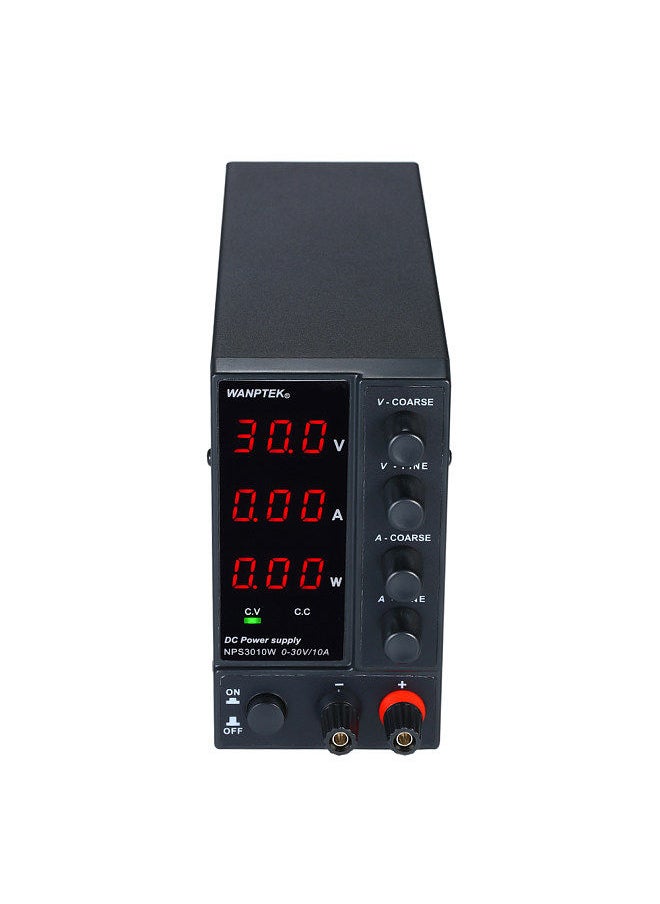 wanptek - NPS3010W 0-30V 0-10A Switching DC Power Supply 3 Digits Display LED High Precision Adjustable Mini Power Supply AC 115V/230V 50/60Hz Voltage & Current Regulated Dual Output - Image 1