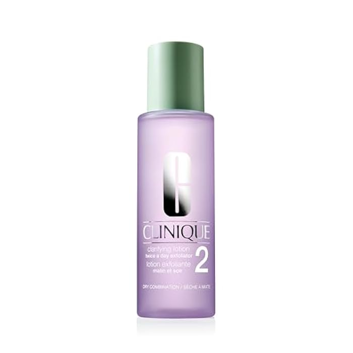 Clinique 3-Step Clarifying Lotion Face Exfoliator 2 | Toner With Witch Hazel | For Dry Combination Skin Types - Image 1