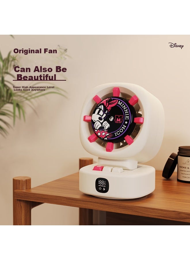 Bigearfox Disney Water-cooled Fan Mist Humidifier Small Cooling Air Conditioner Desktop Office Home Usb Rechargeable Ultra-quiet Tabletop Student Dormitory Cooling Device, Baxiguanyua - Image 4