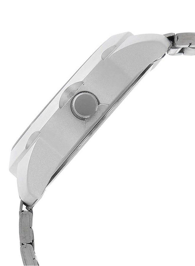 Fastrack Fashion Analogue Silver Round Dial Silver Stainless Steel Strap Watch for Men-3123SM02 - Image 3