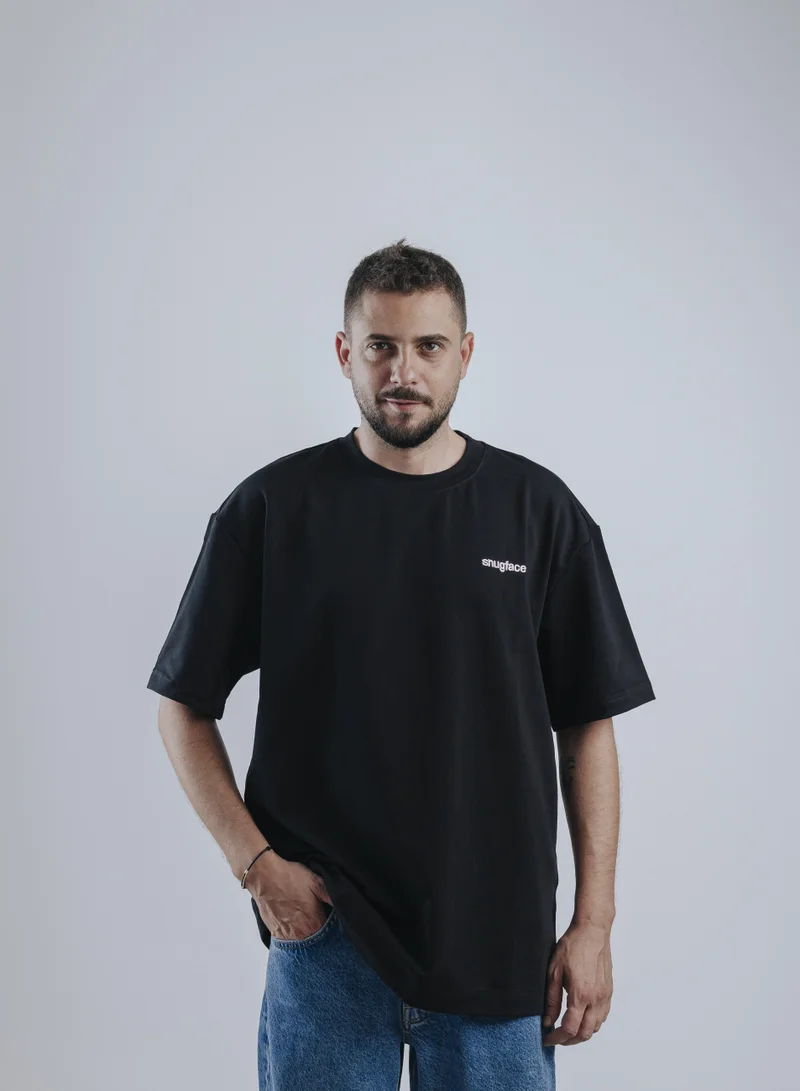 Snugface Snugface The Basic Oversized Tshirts, Black, SF15-4BLK, Size-L