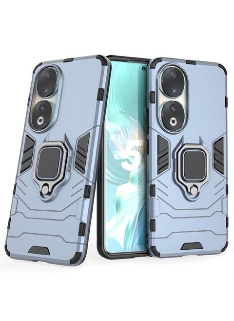 Honor 90 Case, Built-in 360° Rotate Ring Kickstand, Military Grade Shockproof Test, Heavy Duty Shockproof Protective Case for Honor 90 (6.7"), Blue