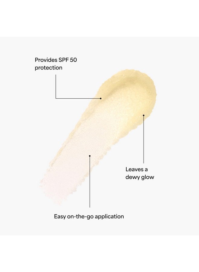 TULA TULA Skin Care Protect + Go Dewy Glow Sunscreen Stick SPF 50 - Skincare-First, Non-Greasy, Mess-Free On-the-go Application & Reef-Safe with Pollution & Blue Light Protection, 0.5 oz.  - Image 2