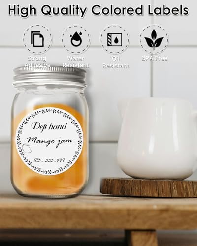iEager 3 Inch Circle Thermal Sticker Labels, Self-Adhesive Round Direct Thermal Label, Multi-Purpose Roll Thermal Stickers, 500 Labels, White - Image 3