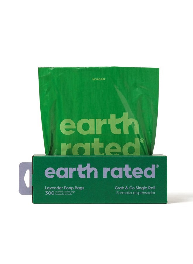 إيرث ريتد أكياس فضلات الكلاب المقاومة للعوامل الجوية، لفة واحدة سميكة، مثالية للالتقاط في الفناء الخلفي، برائحة اللافندر، 300 كيس - Image 1