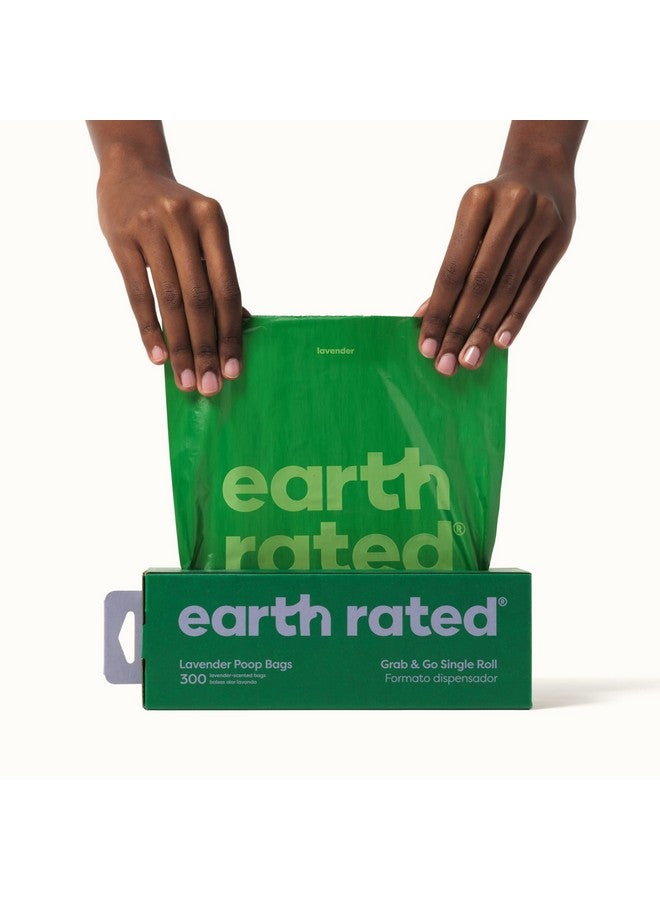 إيرث ريتد أكياس فضلات الكلاب المقاومة للعوامل الجوية، لفة واحدة سميكة، مثالية للالتقاط في الفناء الخلفي، برائحة اللافندر، 300 كيس - Image 3