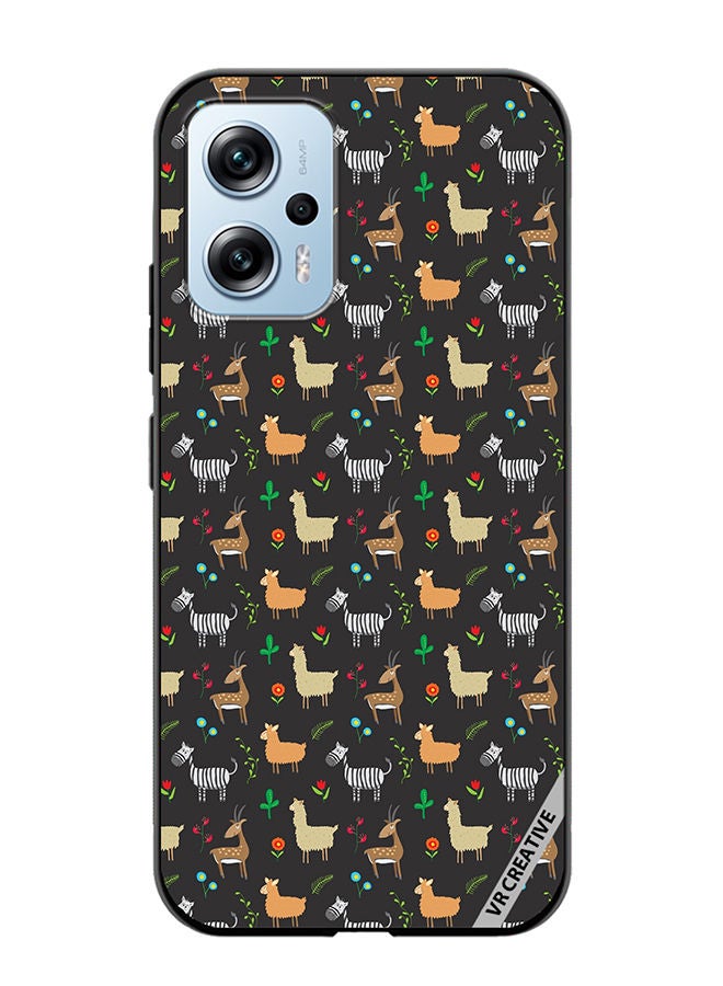 VR CREATIVE Protective Case Cover For Xiaomi Poco X4 GT Jungle Animals Pattern Design Multicolour - Image 1