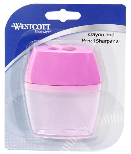 Westcott 15234 2-Hole Manual Crayon and Pencil Sharpener for School, Assorted Colors - Image 3
