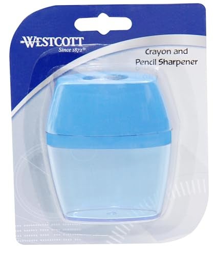 Westcott 15234 2-Hole Manual Crayon and Pencil Sharpener for School, Assorted Colors - Image 5
