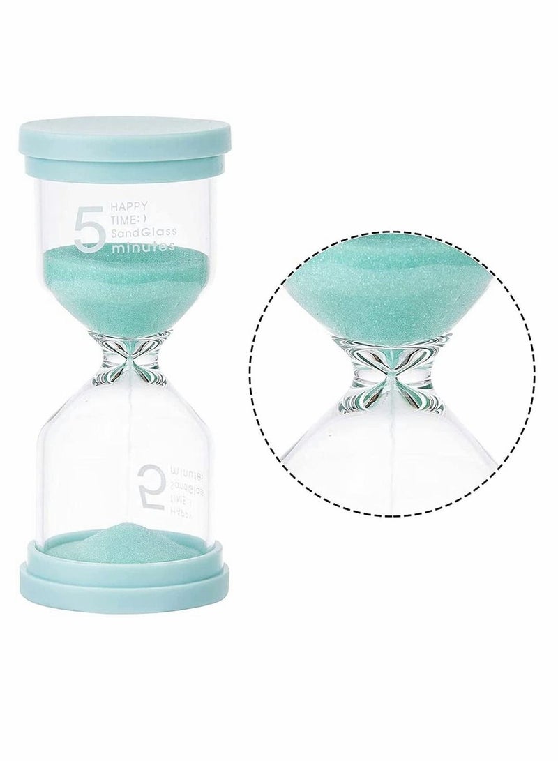 Sand Timer, Colorful Hourglass Sandglass Timer Toothbrush Timer 5mins, 10mins, 15mins, 30mins Sand Clock Timer for Kids Office Kitchen Games Toothbrush Classroom Home (Pack of 4) - Image 4