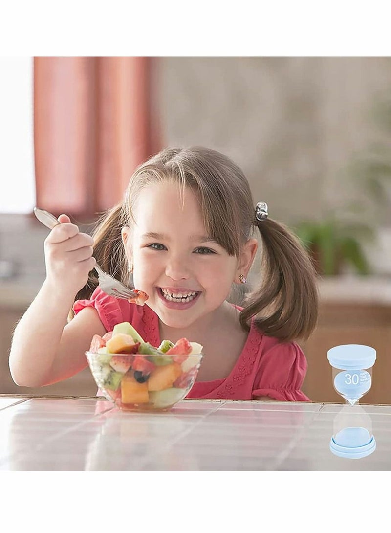 Sand Timer, Colorful Hourglass Sandglass Timer Toothbrush Timer 5mins, 10mins, 15mins, 30mins Sand Clock Timer for Kids Office Kitchen Games Toothbrush Classroom Home (Pack of 4) - Image 3