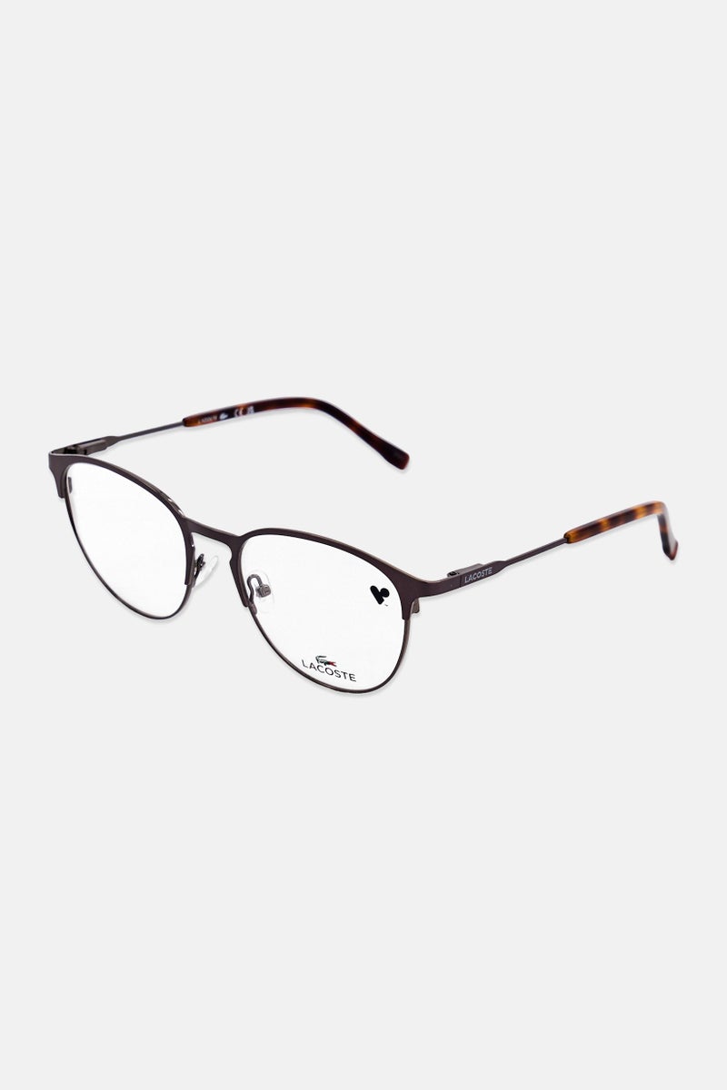 LACOSTE Men L2251 Aviator Reading Glasses, Gunmetal - Image 3
