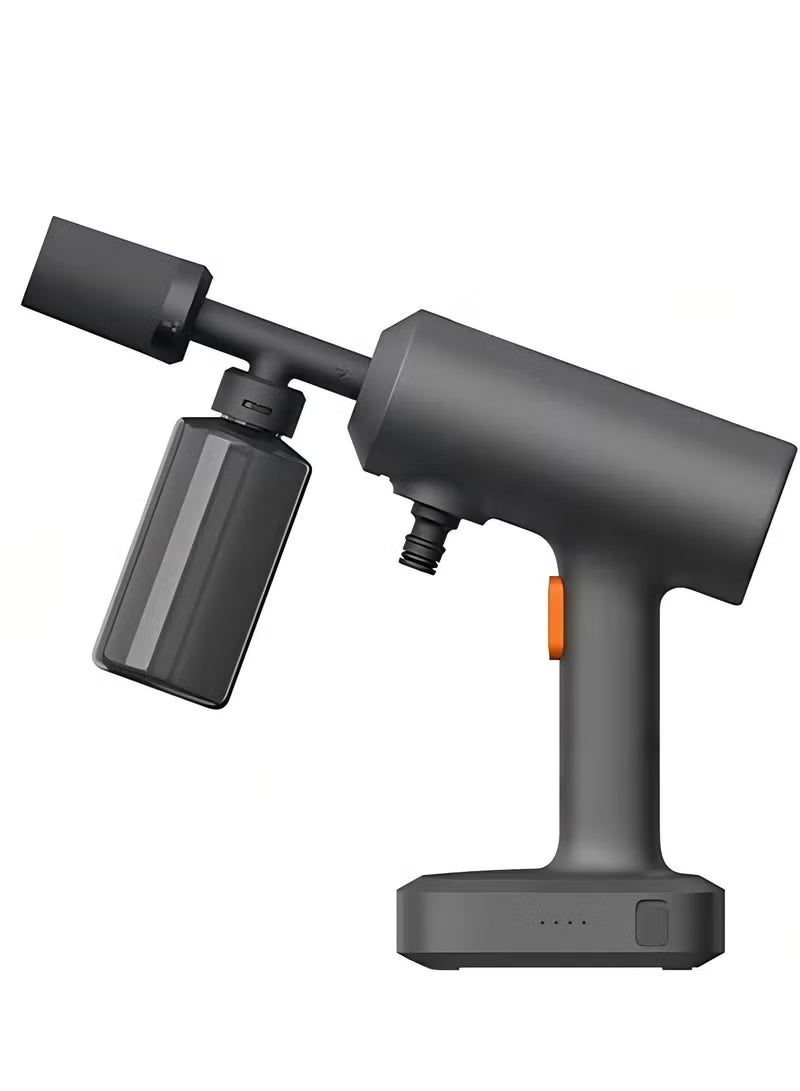 Xiaomi Mijia Wireless Car Washer 2, High Pressure, 250ml Foam Pot, Adjustable Spray Patterns, 6 Meters Water Pipe, 2000mAh Built-in Battery, Dark Gray - Image 2