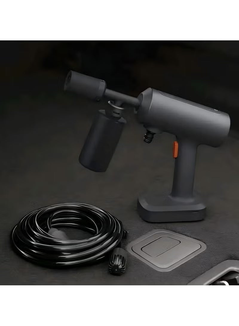 Xiaomi Mijia Wireless Car Washer 2, High Pressure, 250ml Foam Pot, Adjustable Spray Patterns, 6 Meters Water Pipe, 2000mAh Built-in Battery, Dark Gray - Image 5