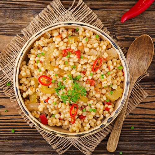 Yupik Toasted Pearl Couscous, 2.2 Lb, Canadian, Vegan, Kosher, Cholesterol-Free, Sodium-Free, Good Source Of Protein & Fiber, Perfect For Soup, Salad And Side Dishes - Image 4