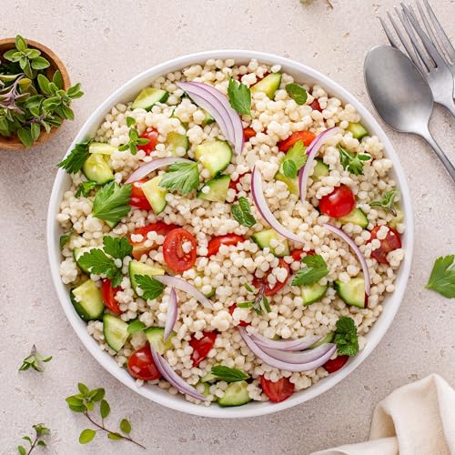 Yupik Toasted Pearl Couscous, 2.2 Lb, Canadian, Vegan, Kosher, Cholesterol-Free, Sodium-Free, Good Source Of Protein & Fiber, Perfect For Soup, Salad And Side Dishes - Image 5