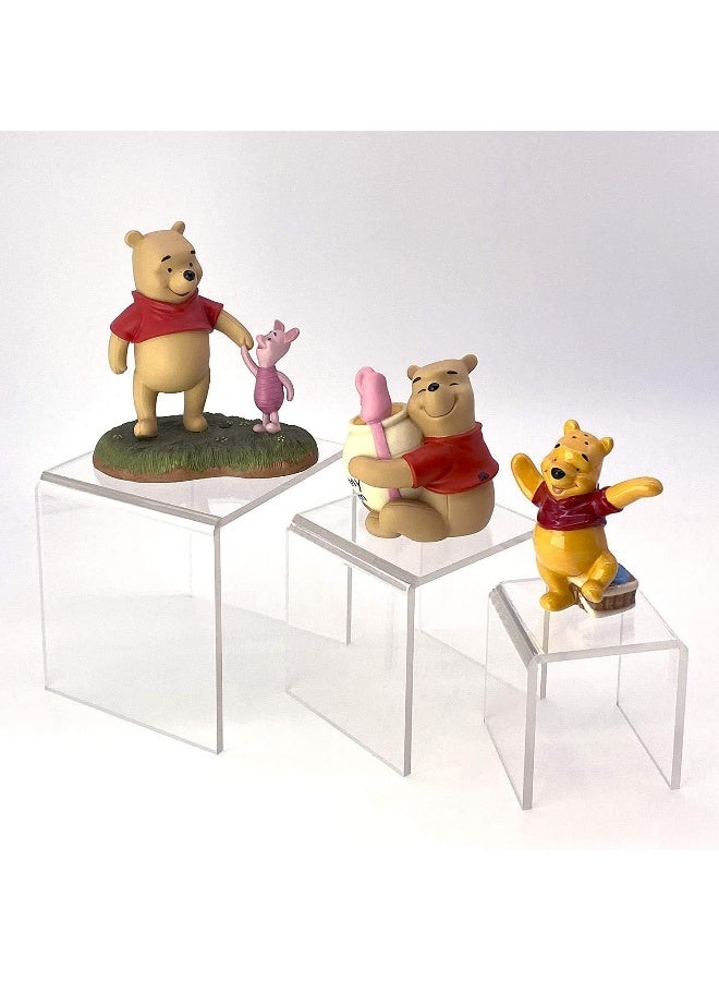 TPGP Acrylic Riser 5Mm Thickness 3 4 5 Inches Set Of 3 Display Stand Showcase - Image 4