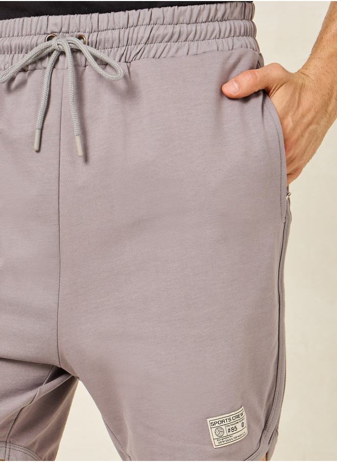 Styli Badge Detail Cycling Terry Shorts  - Image 3