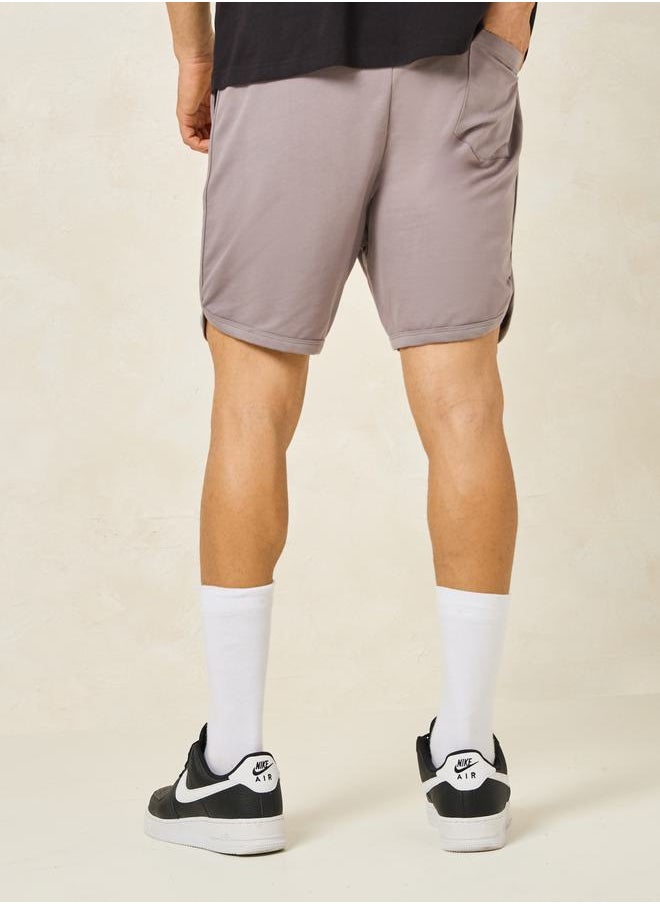 Styli Badge Detail Cycling Terry Shorts  - Image 4