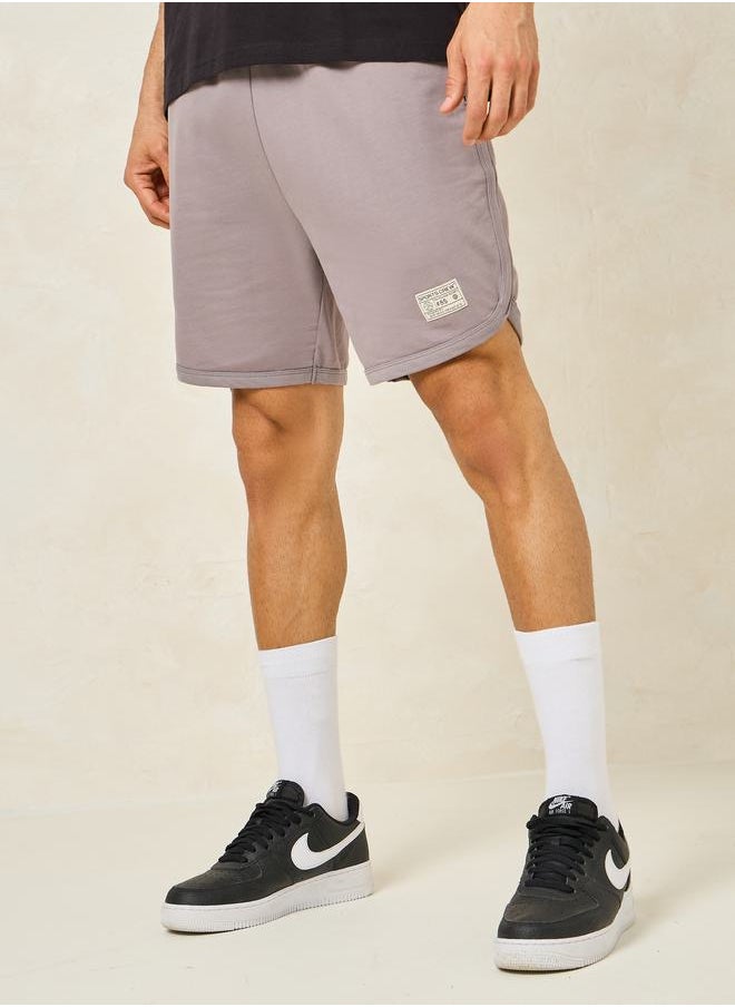 Styli Badge Detail Cycling Terry Shorts  - Image 1