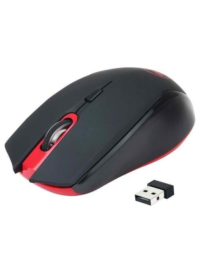 REDRAGON Wireless Mouse 2.4Ghz M651 , USB connector, 2400DPI , 4 Comfortable buttons , Durable smooth TEFLON feet pads , Smart power saving mode any button to resume from intelligent sleep - Image 3