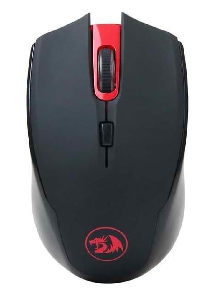 REDRAGON Wireless Mouse 2.4Ghz M651 , USB connector, 2400DPI , 4 Comfortable buttons , Durable smooth TEFLON feet pads , Smart power saving mode any button to resume from intelligent sleep - Image 1