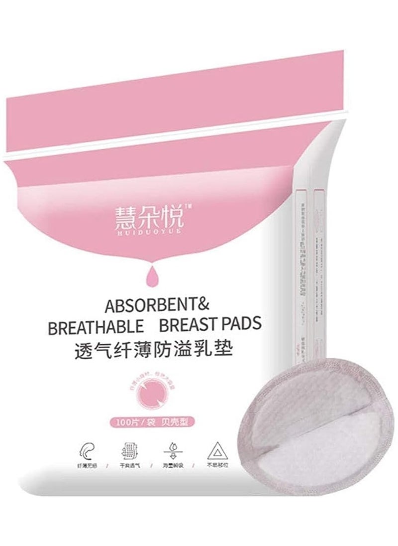 ORiTi Disposable Nursing Breast Pads, Nipple covers for Breast Feeding Pastel Touch 100 Pcs  - Image 1