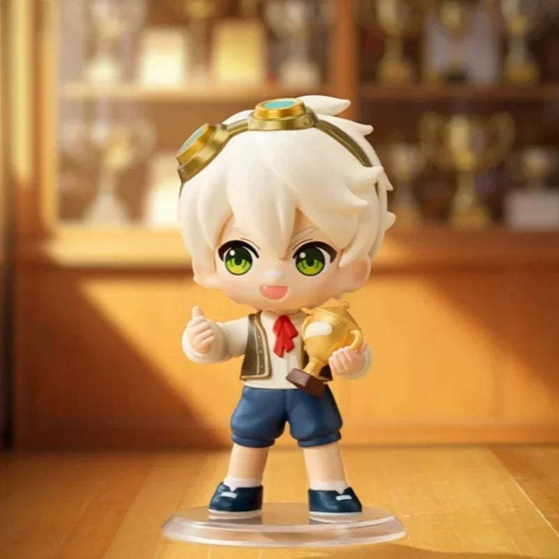 POP MART Popmart Genshin Impact Academy's Light Shadow Poetry Series Blind Box Mystery Box Doll Cute Anime Figure Guess Bag Toy Desktop, Azure Skater - Image 3