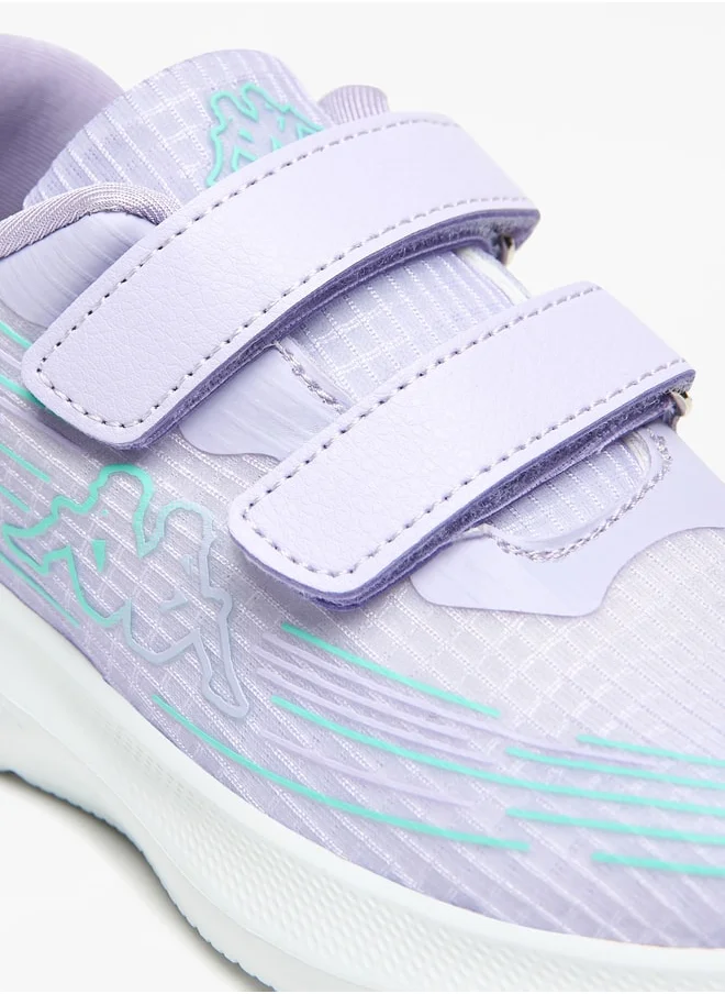 كابا Girl's Logo Print Sports Shoes with Hook and Loop Closure
