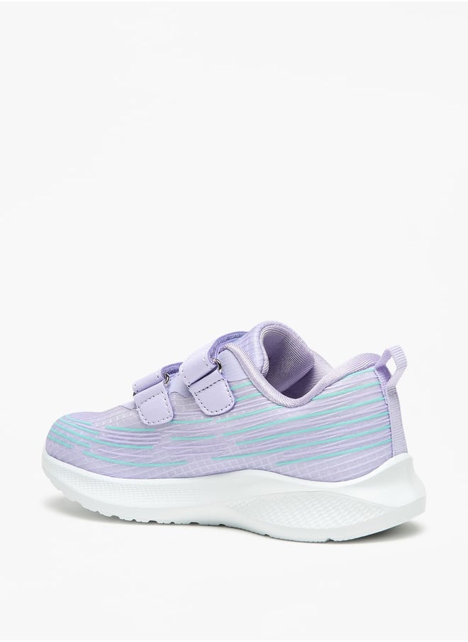 Kappa - Girl's Logo Print Sports Shoes with Hook and Loop Closure - Image 1
