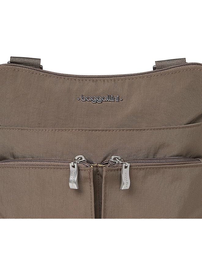 Baggallini Horizon Crossbody Bags for Women 10x10.5 Lightweight Water Resistant Nylon RFID Purse Handbag w/Wristlet Included - Image 4