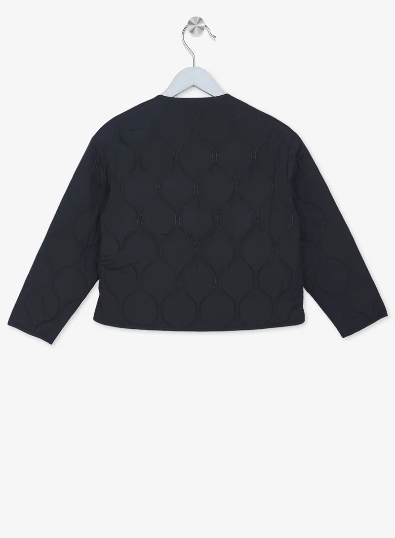 كالفن كلاين جينز جاكيت بومبر مبطن بشعار الشباب