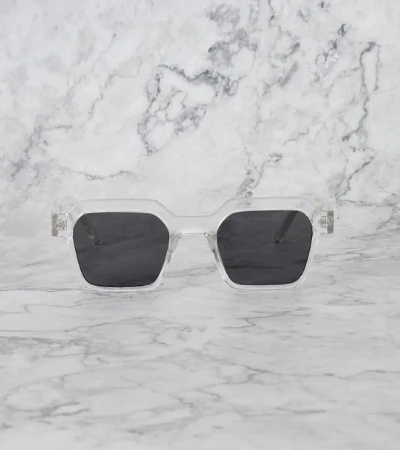 Explicit Poets Explicit Poets Unisex ELLIOT Clear - Gray Stylish Sunglasses, 12EP9