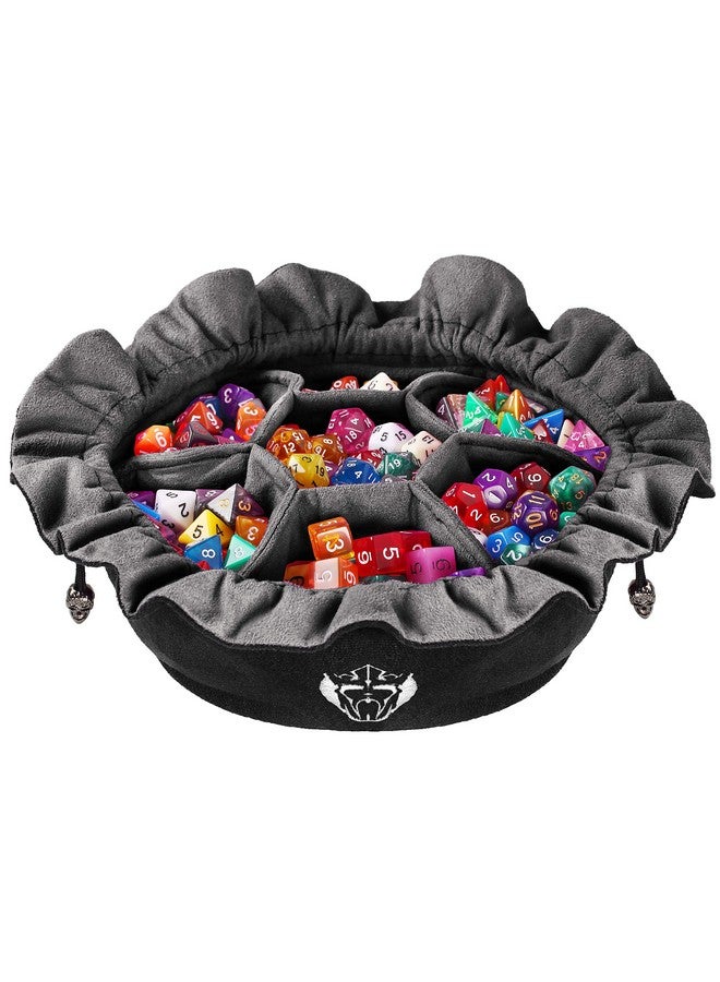 CARDKINGPRO حقائب نرد كارد كينغ برو الضخمة مع جيوب - سوداء - سعة 150+ نرد - منظم رائع لهواة جمع النرد، مثالي للزنزانات والتنانين [تصميم مسجل] - Image 1