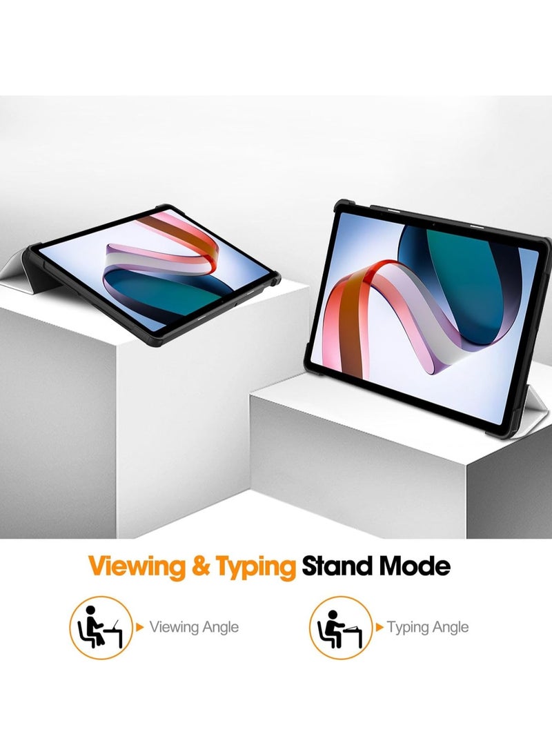VKL - Flip Case Compatible with Xiaomi Redmi Pad SE 2023, PU Leather Cover With Stand Function, 360° Protective - Cat - Image 1